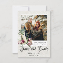 エレガントなヴァイキングの結婚式の写真 Save the Date