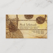 エレガントなヴィンテージのしゃれているな音楽業界カード 名刺 (裏面)