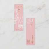 エレガントなヴィンテージのシャンデリアの細いプロフィールカード スキニー名刺 (正面/裏面)