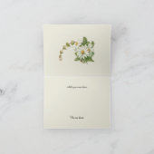 エレガントなヴィンテージのデイジー感謝カード サンキューカード (内部)