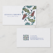 エレガントなヴィンテージのトルコの庭の花の構成 名刺 (正面/裏面)