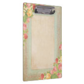 エレガントなヴィンテージのバラ クリップボード (右)