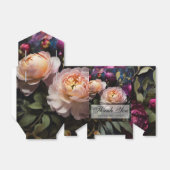 エレガントなヴィンテージのムーディーなピンク・マゼンタの花の絵 フェイバーボックス (折り畳みなし)