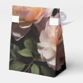 エレガントなヴィンテージのムーディーなピンク・マゼンタの花の絵 フェイバーボックス (裏面サイド)