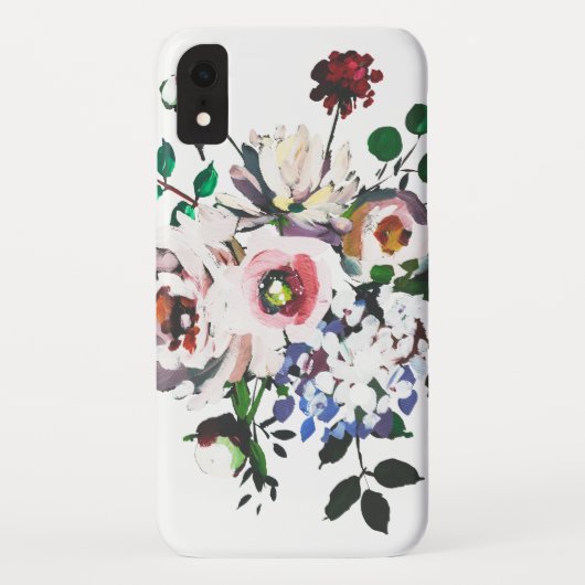 エレガントなヴィンテージの水彩画の白の花柄 Case-Mate iPhoneケース (裏面)