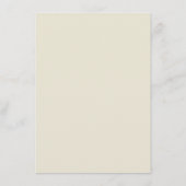 エレガントなヴィンテージの結婚披露宴 エンクロージャーカード (裏面)