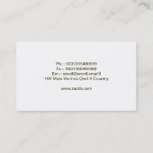 エレガントなヴィンテージの花のピンクの白い名刺 名刺 (裏面)