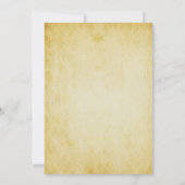 エレガントなヴィンテージの花のフラミンゴの結婚式招待状 招待状 (裏面)