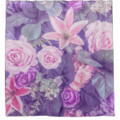 エレガントなヴィンテージの花の背景|のシャワー・カーテン シャワーカーテン (正面)