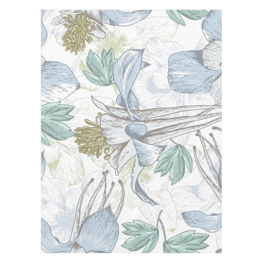 エレガントなヴィンテージの花の背景|のテーブルクロス テーブルクロス (正面)