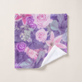 エレガントなヴィンテージの花の背景|タオルセット バスタオルセット (ウォッシュタオル)