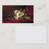 エレガントなヴィンテージの花の赤い白いバラのテンプレート 名刺 (正面/裏面)