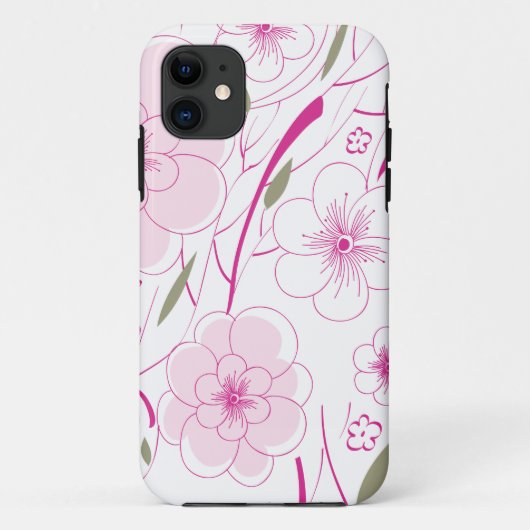 エレガントなヴィンテージの花のiPhoneはVol. 10を包装します Case-Mate iPhoneケース (裏面)