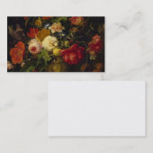 エレガントなヴィンテージの花柄ばら色パターンテンプレート 名刺 (正面/裏面)