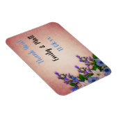 エレガントなヴィンテージの花柄デザインとテキスト マグネット (右側)