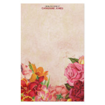 エレガントなヴィンテージの花柄|のヴィンテージの紙|のカラフル