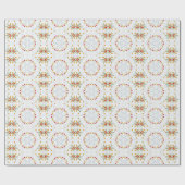 エレガントなヴィンテージの花柄 ラッピングペーパー (フラット)