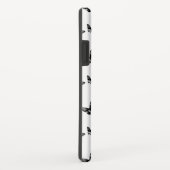 エレガントなヴィンテージの蝶パターンB&W Case-Mate iPhoneケース (裏面/右)
