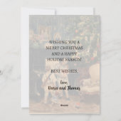 エレガントなヴィンテージクリスマスツリー スミルノフ シーズンカード (裏面)