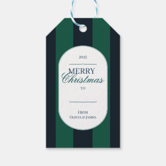 エレガントなヴィンテージタータンチェックのクリスマスギフトタグ ギフトタグ
