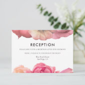 エレガントなヴィンテージローズの結婚式の受付カード 招待状 (スタンド正面)