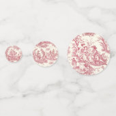 エレガントなヴィンテージ赤トワルドジュー コンフェッティ (裏面)