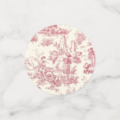 エレガントなヴィンテージ赤トワルドジュー コンフェッティ (スモール正面)