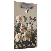 エレガントなヴィンテージ風の花柄 ソフトで繊細な クリップボード (右)