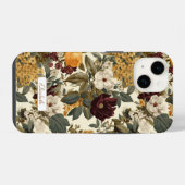 エレガントなヴィンテージ アジサイの花 iPhoneケース (裏面横)