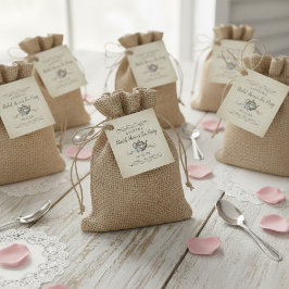 エレガントなヴィンテージ ティーパーティー | ブライダルシャワー フェイバータグ