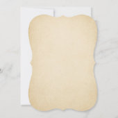 エレガントなヴィンテージ フラワー ウェディング インビテーション (裏面)