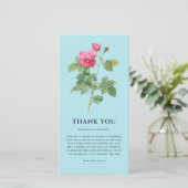 エレガントなヴィンテージ フラワー ボタニカル サンキューカード (スタンド正面)
