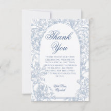 エレガントなヴィンテージ フレンチ ブルー 花柄 トゥアール フレーム