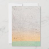 エレガントなヴィンテージ ラスティック カラフル アブストラクト ウェディング 招待状 (裏面)