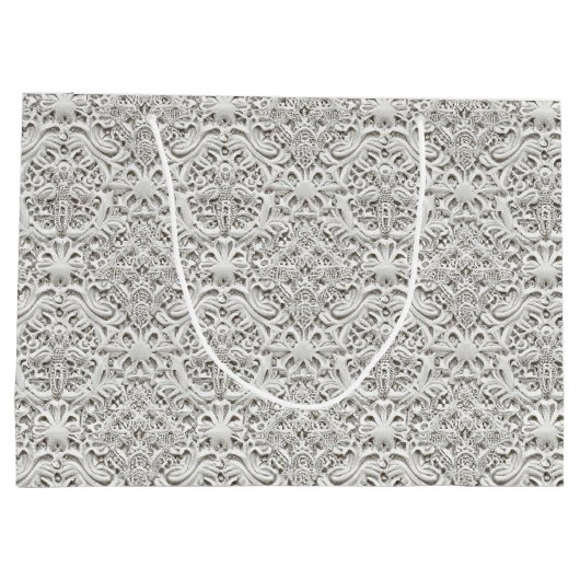 エレガントなヴィンテージ ラ lace ラージペーパーバッグ (裏面)