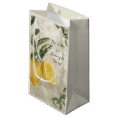 エレガントなヴィンテージ レモン - 編集可能なルーストギフトバッグ スモールペーパーバッグ (正面アングル)