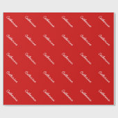 エレガントな一流の文字が付いているパーソナライズな包装紙 ラッピングペーパー (フラット)