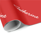 エレガントな一流の文字が付いているパーソナライズな包装紙 ラッピングペーパー (ロールコーナー)