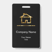 エレガントな不動産デザイン バッジ (正面)