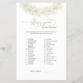 エレガントな世界で愛を伝えるゲーム＆回答 チラシ (正面)