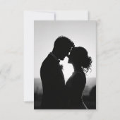 エレガントな両面結婚式のお礼 サンキューカード (裏面)