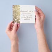 エレガントな予算で叶う結婚式の招待状。 チラシ (手)