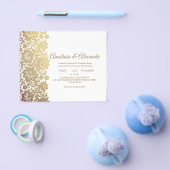 エレガントな予算で叶う結婚式の招待状。 チラシ (シングル)