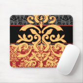 エレガントな事務机のための金めっきされたダマスク織のマウスパッド マウスパッド (マウス)