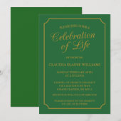 エレガントな人生の祝祭 追悼式のご案内 招待状 (正面/裏面)