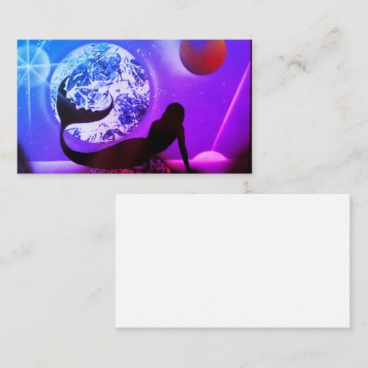 エレガントな人魚の女王 名刺 (正面/裏面)