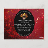 エレガントな仮面パーティーのポストカード ポストカード (裏面)