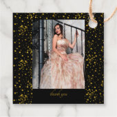 エレガントな仮面舞踏会と白いバラ フェイバータグ (裏面)