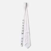 エレガントな任意の色のカスタムウェディング ネクタイ (裏面)