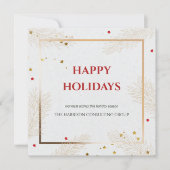 エレガントな企業のカスタムロゴQRコード クリスマス (正面)